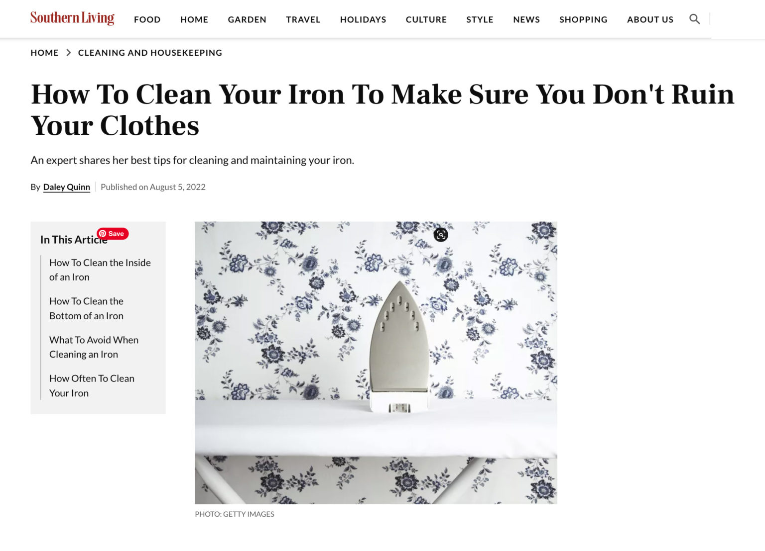 How To Clean Your Iron To Make Sure You Don't Ruin Your Clothes - New